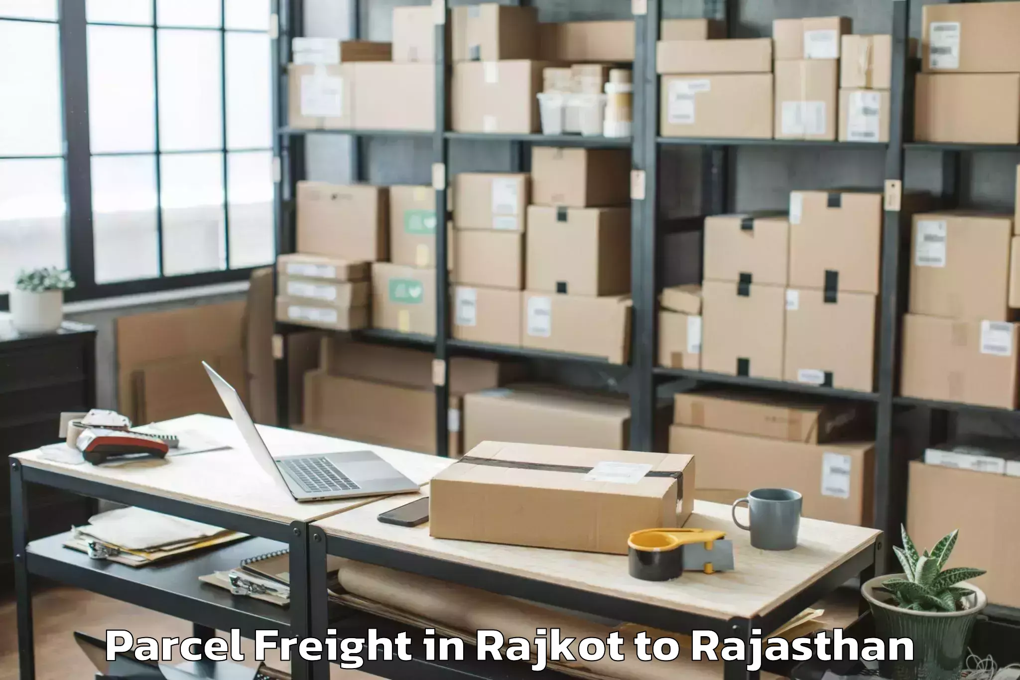 Top Rajkot to Luni Parcel Freight Available